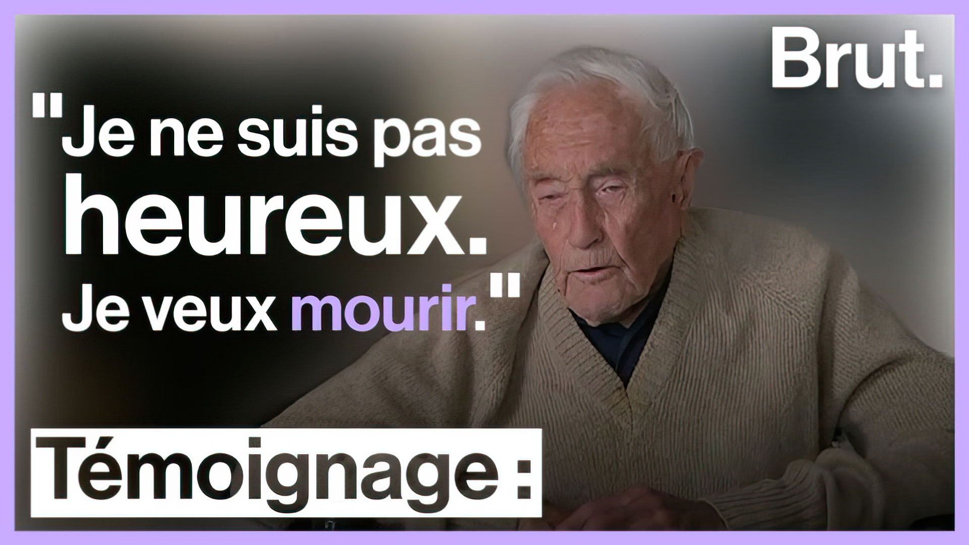 Je ne suis pas heureux je veux mourir