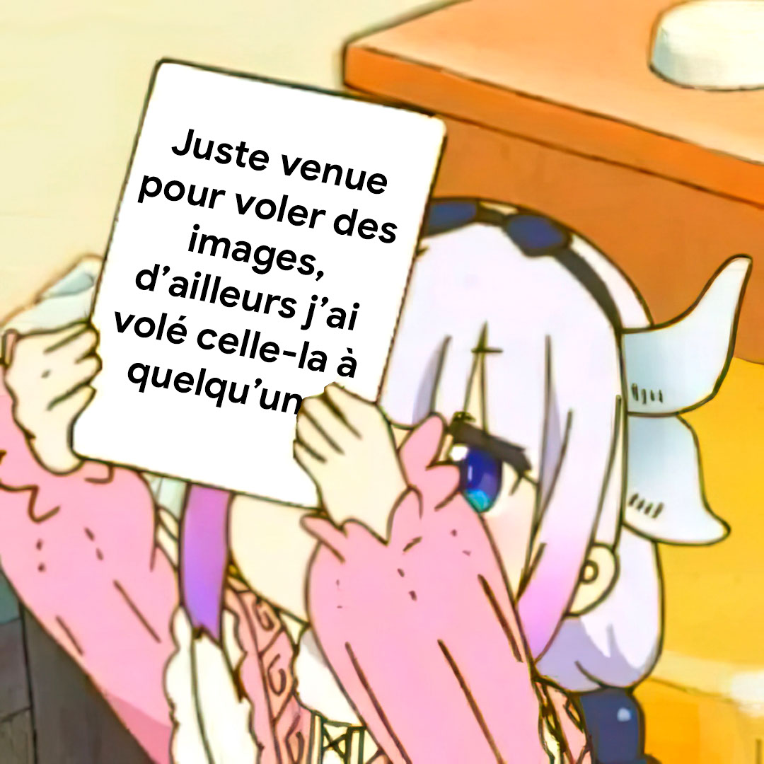 Juste venue pour voler des images
