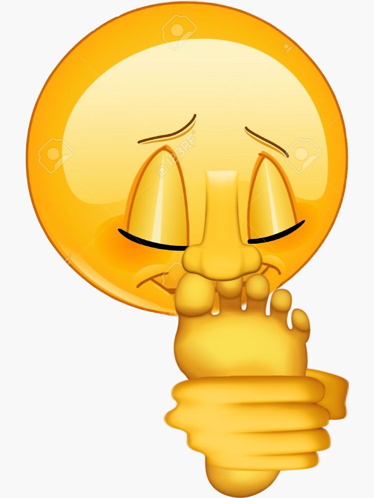 emoji renifle pied
