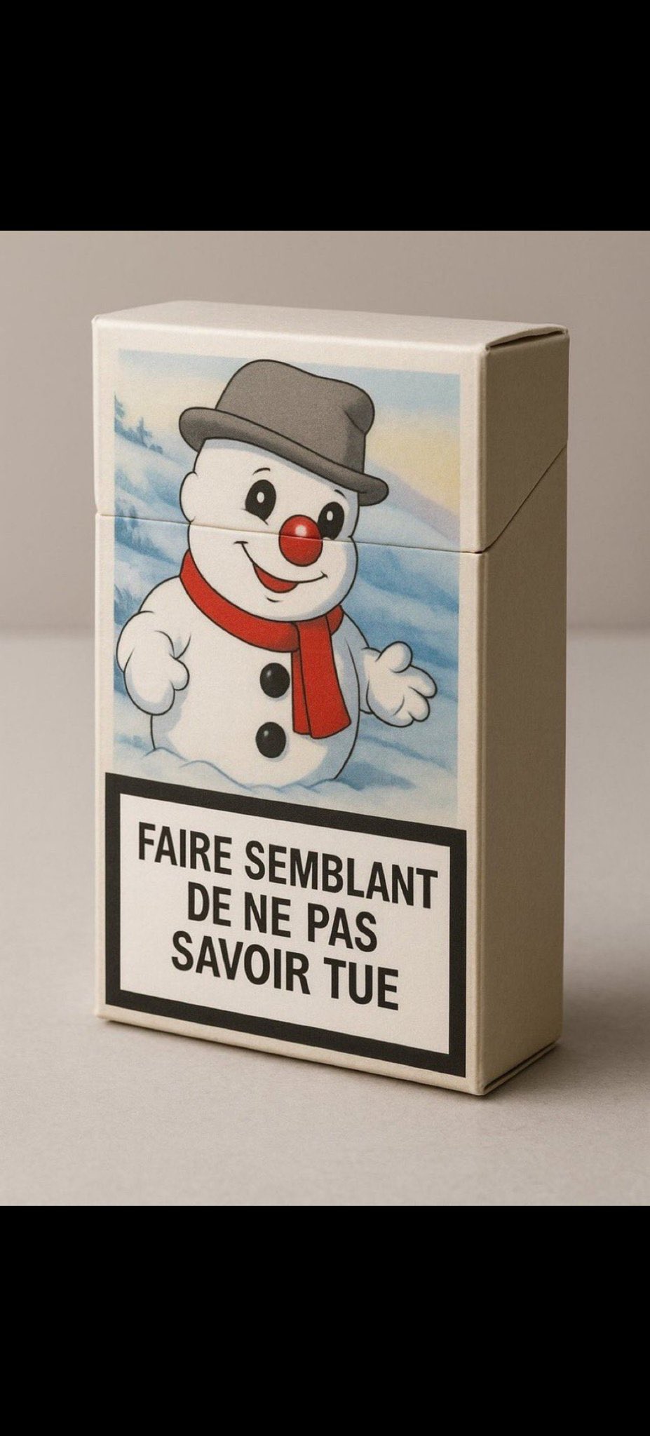 paquet de cigarette bouli Faire semblant de ne pas savoir tue