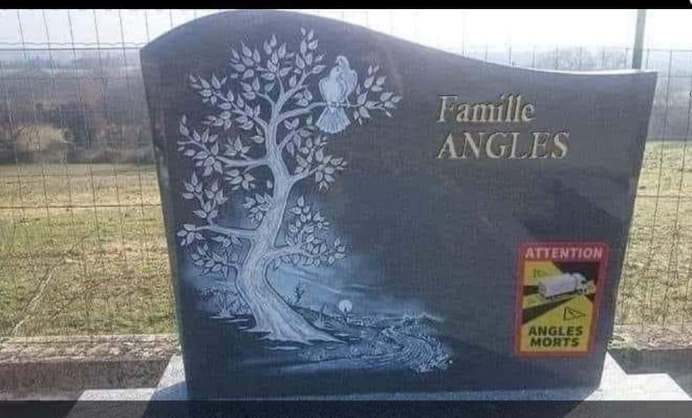pierre tombal tombe famille angles sticker angle morts camion