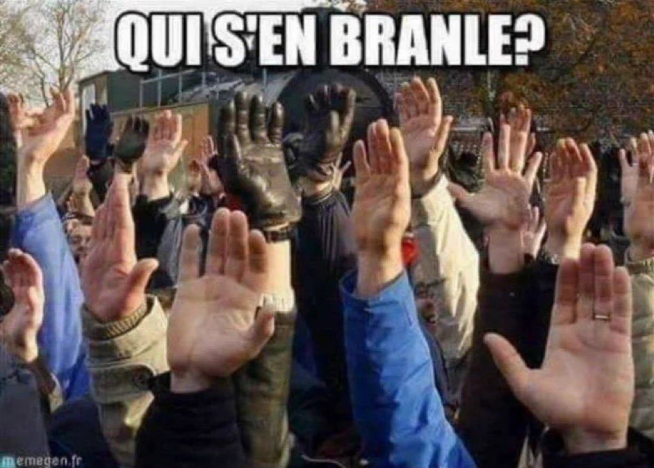 mains lever qui s'en branle ,
