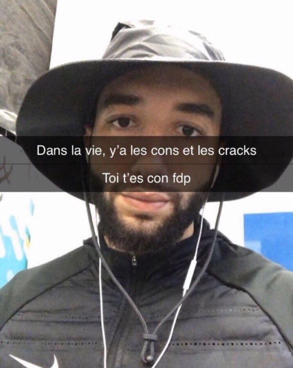 snap billy rebeudeter Dans la vie, y'a les cons et les cracks, Toi t'es con fdp