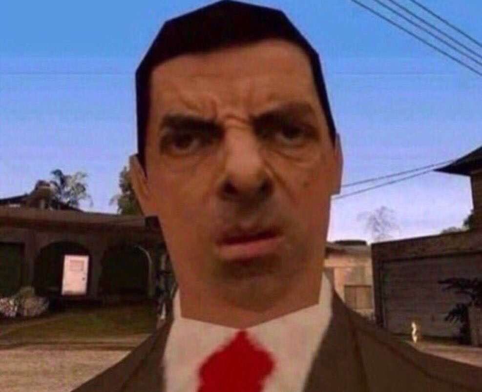 Mr. Bean dans GTA  un peu effrayant, regard suspect dégoute huh