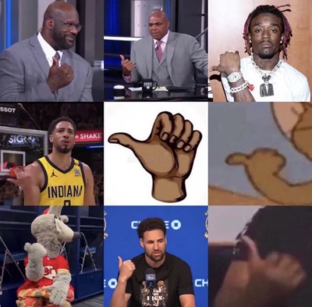 Compilation de pouces indiquant DEHORS !