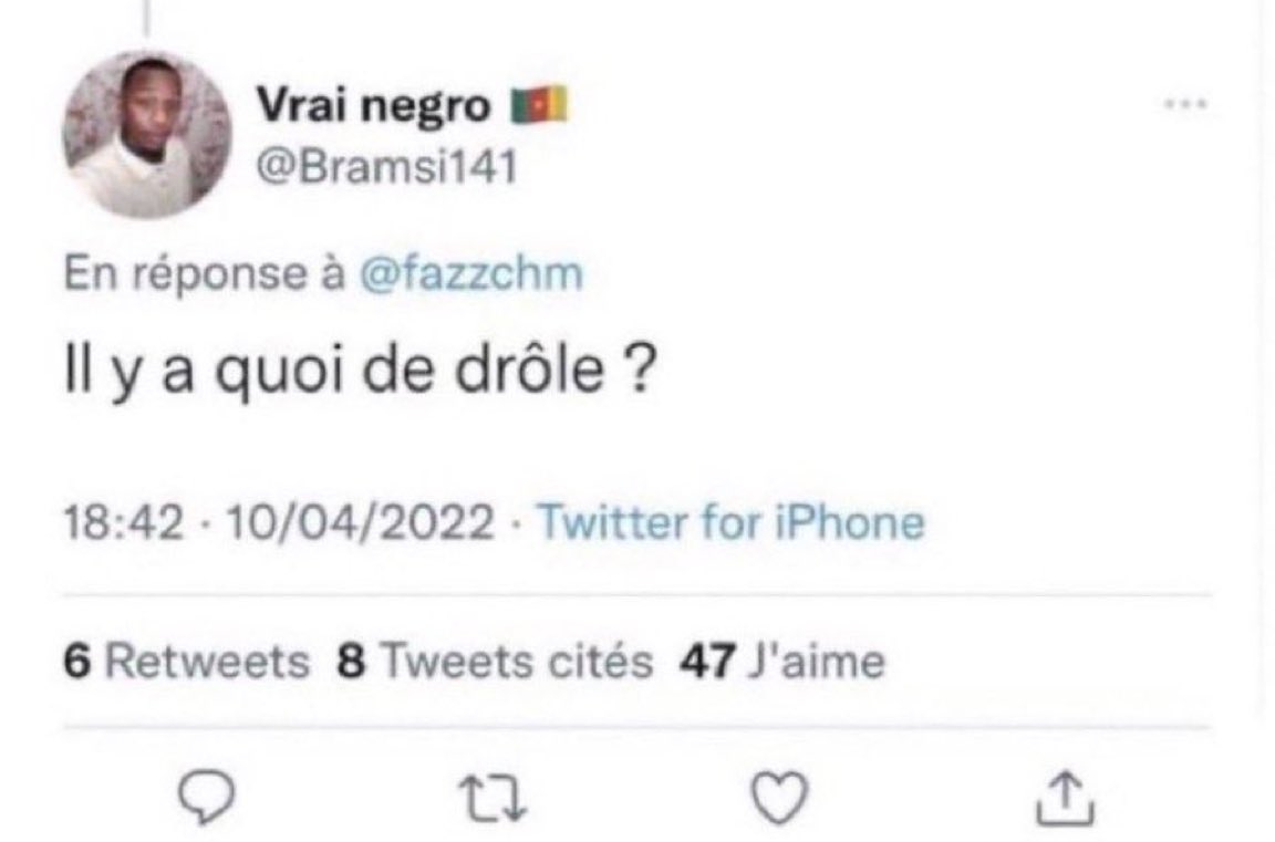 Tweet Il y a quoi de drôle