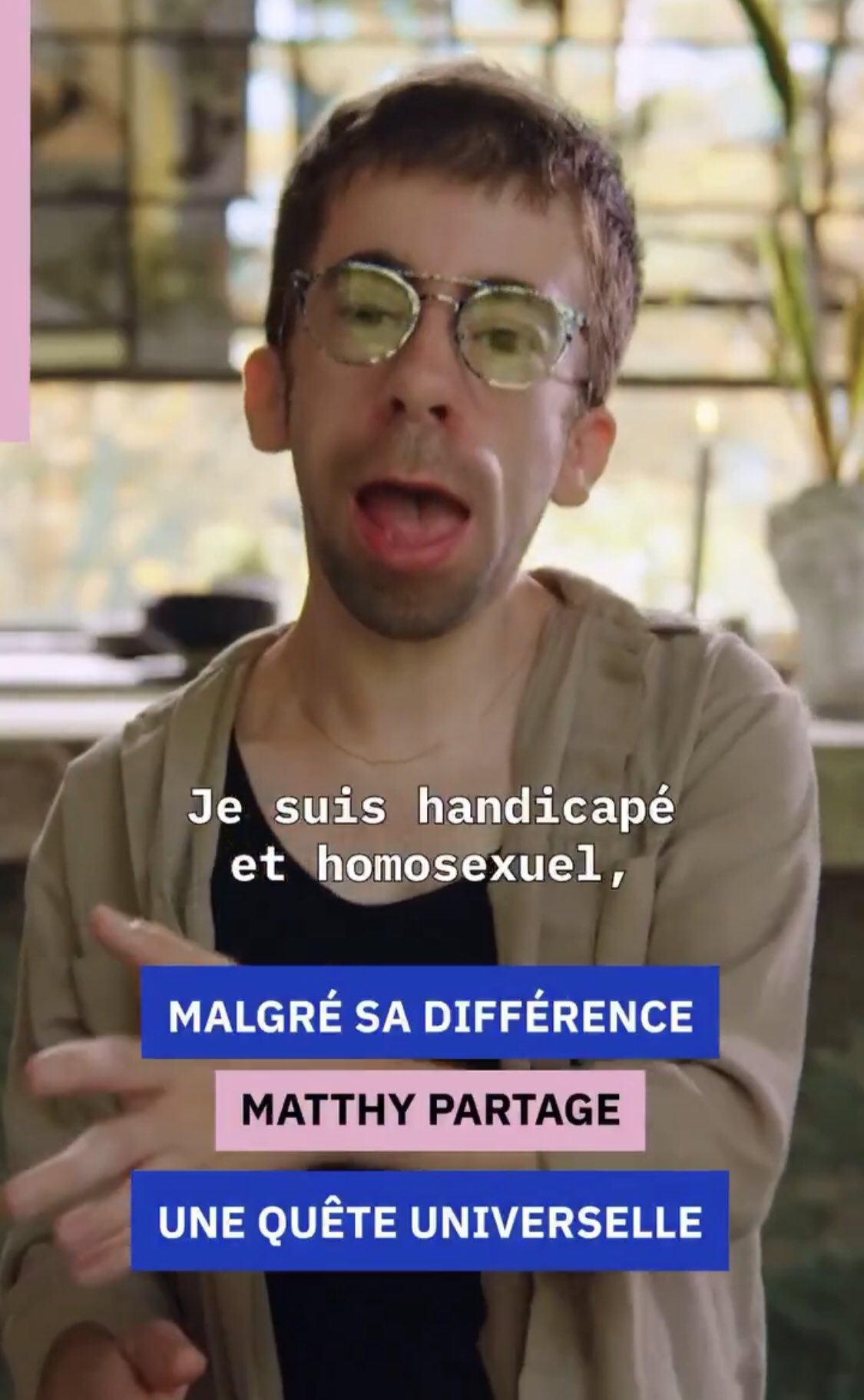 Matthy Partage déclare être handicapé et homosexuel