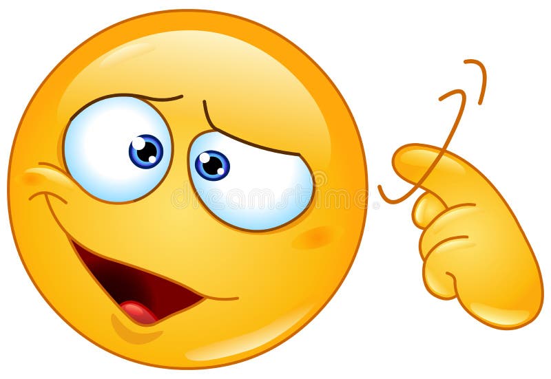 Emoji avec un regard moqueur faisant le signe que la personnes fou/folle