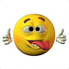 Emoji tirant la langue et pouces vers le haut