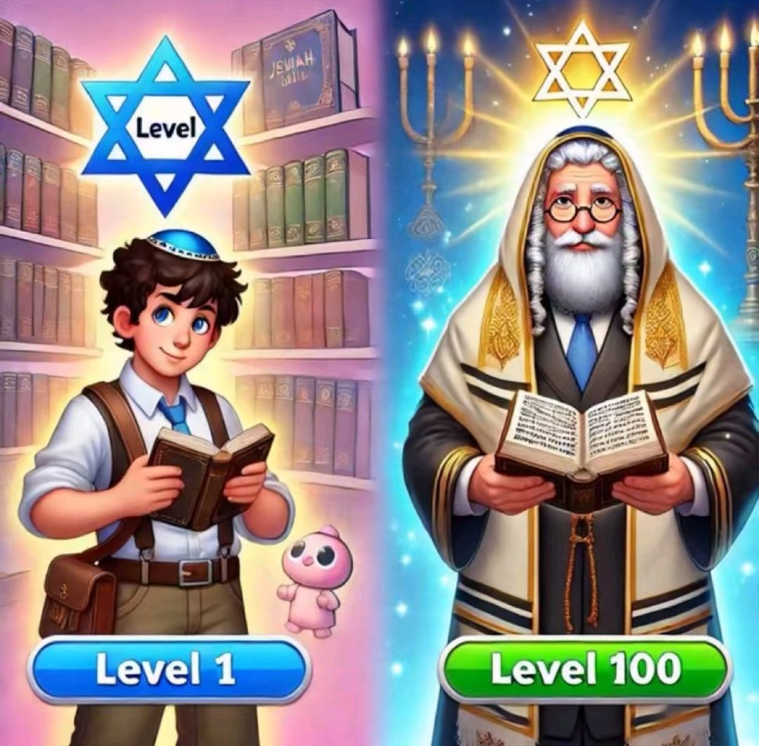 Niveau 1 vs Niveau 100 Juif