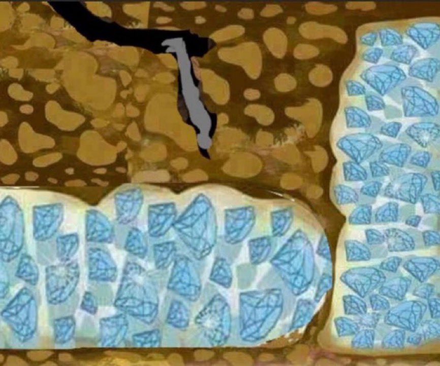 Homme bloqué dans une crevasse sans savoir qu'il y a du diamant à côté