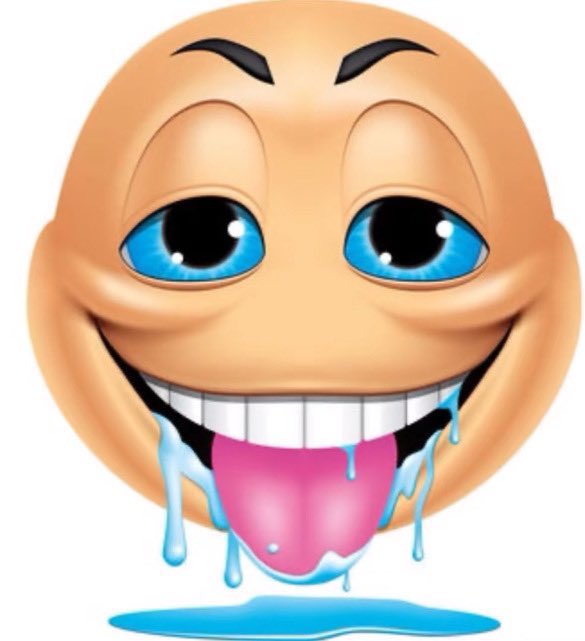 Emoji avec salive qui coule, asoiffé en quête d'un objectif