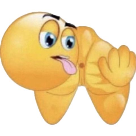 Emoji qui lêche un anus