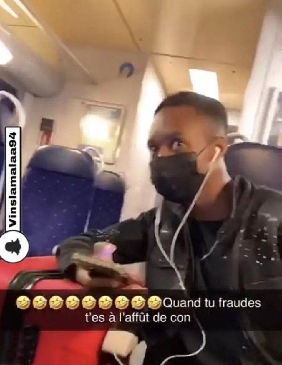 snapchat quand tu fraudes t'es à l'affût de con