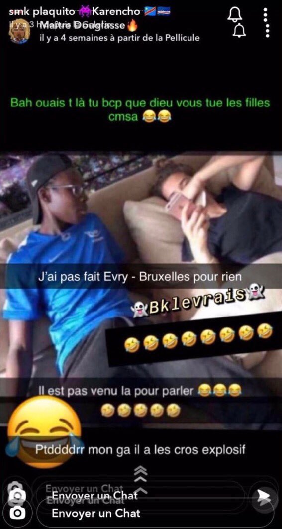 snapchat j'ai pas fait evry - bruxelles pour rien