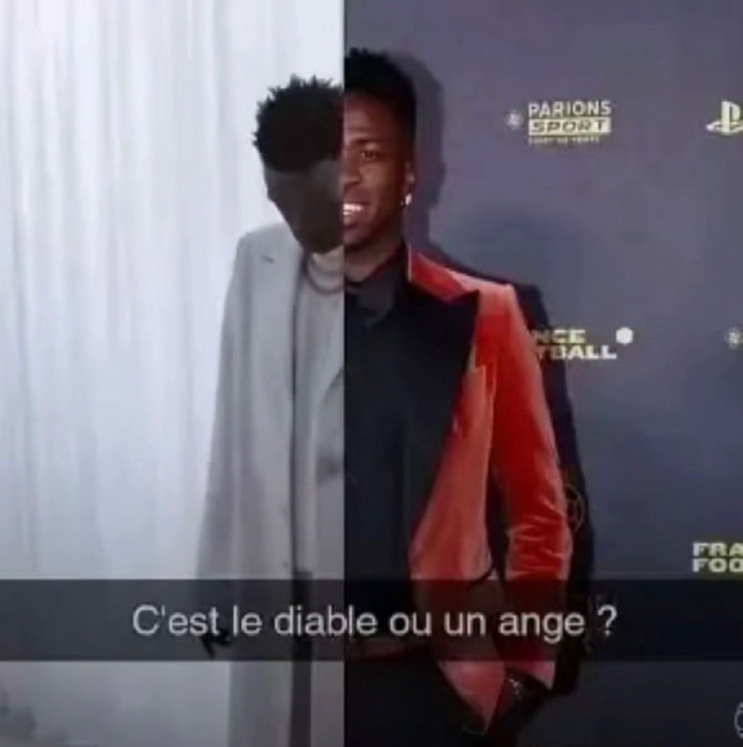 Vinícius Júnior divisé entre un ange et le diable