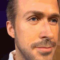 Gros plan sur la statue de cire de Ryan Gosling