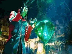 Robotnik/Eggman Contemplant un gros diamant vert