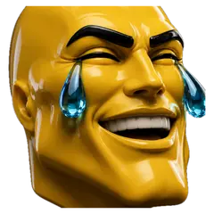 visage Emoji pleure de rire