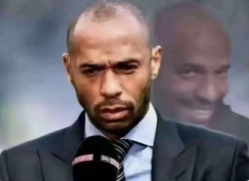 Thierry Henry fixe la caméra avec un double visage
