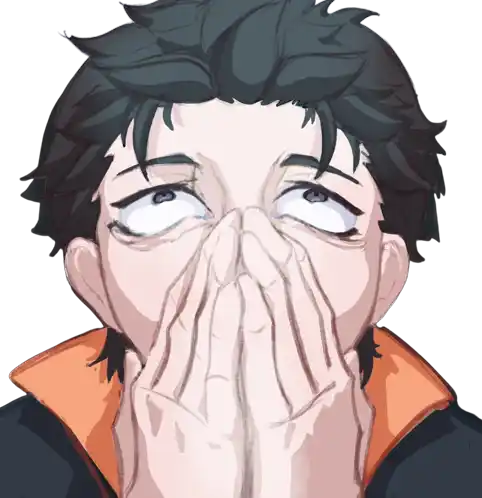 Subaru Natsuki se tient le visage en pleine crise d'angoisse