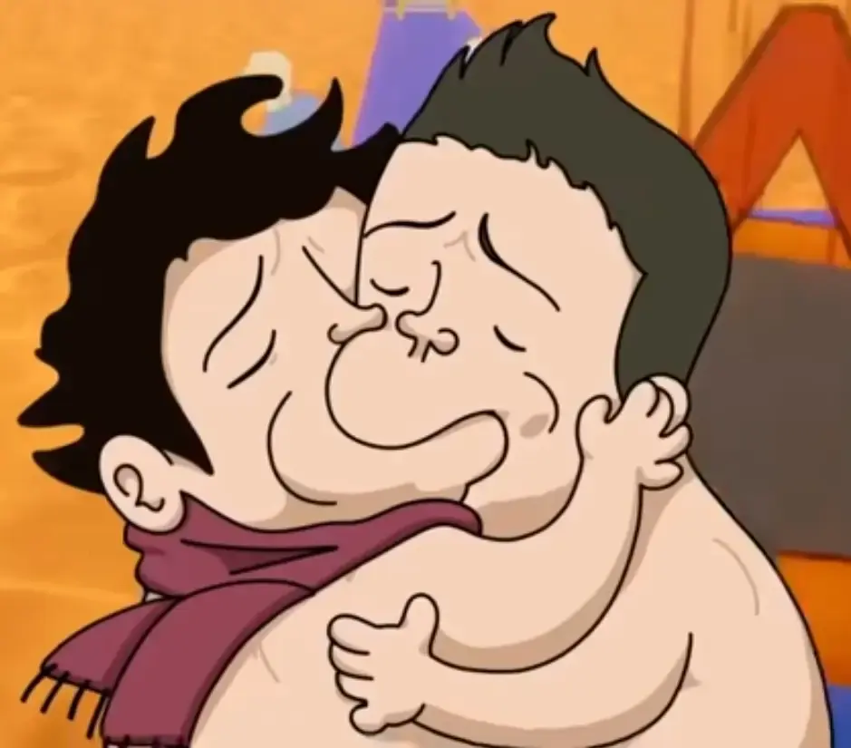 Wankul Laink et Terracid s'embrassent passionnément