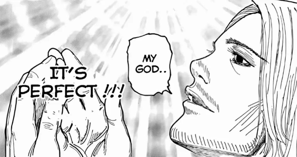 Its perfect, My god.. - Un homme admire une création parfaite en priant