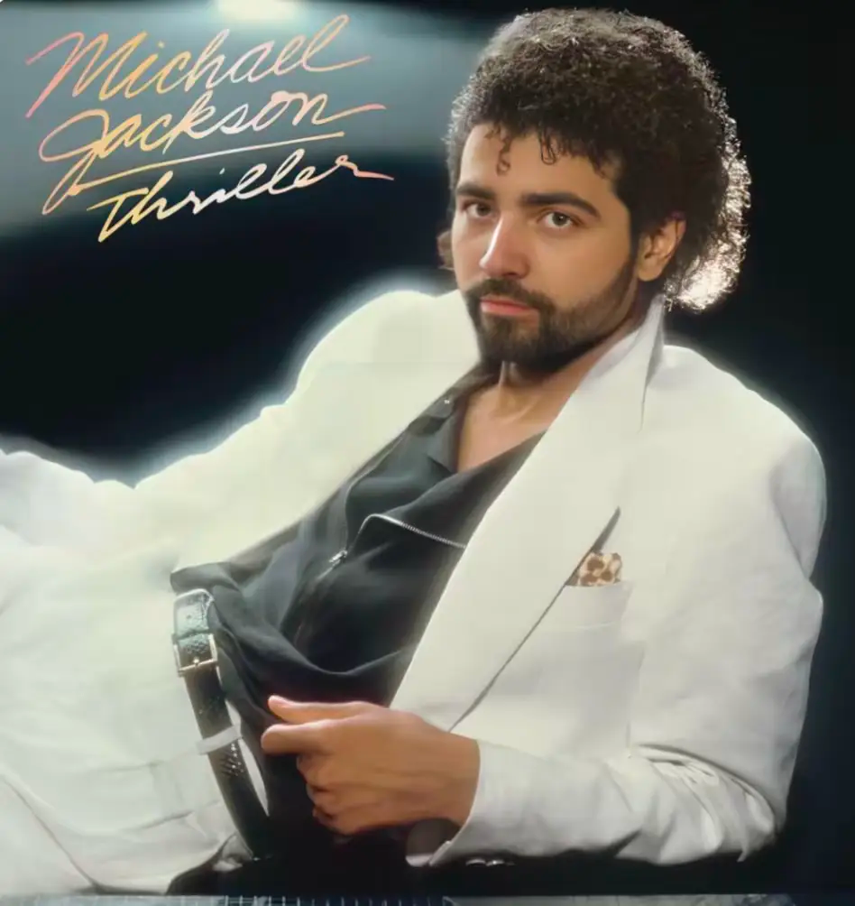 Regelegorila remplace Michael Jackson sur la pochette de Thriller