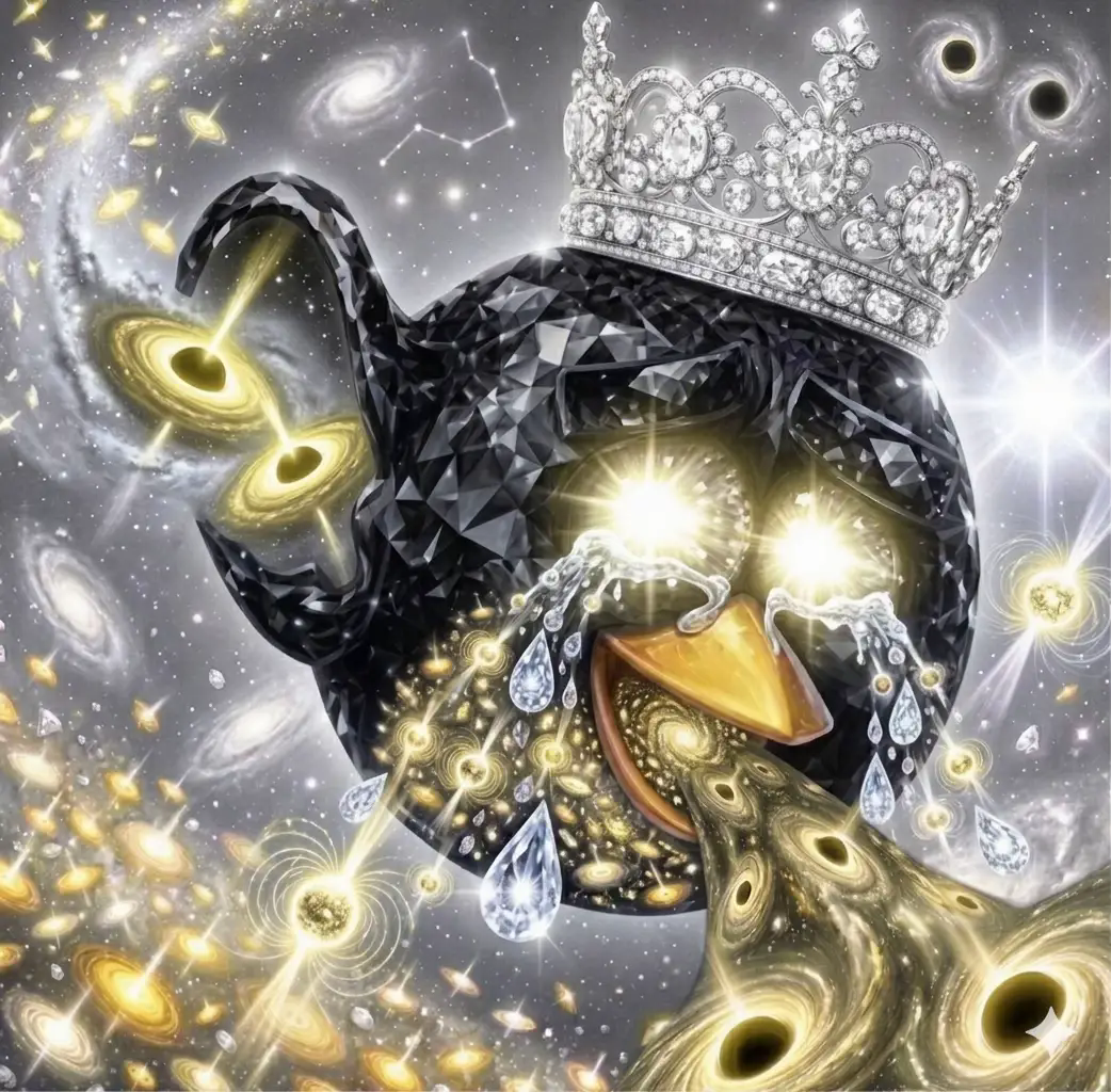 Red d'Angry Birds noir en diamant cosmique
