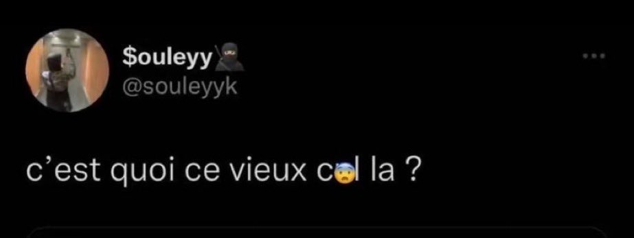 Tweet « c'est quoi ce vieux cul la ? »
