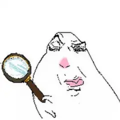 Dessin inspectant avec une loupe