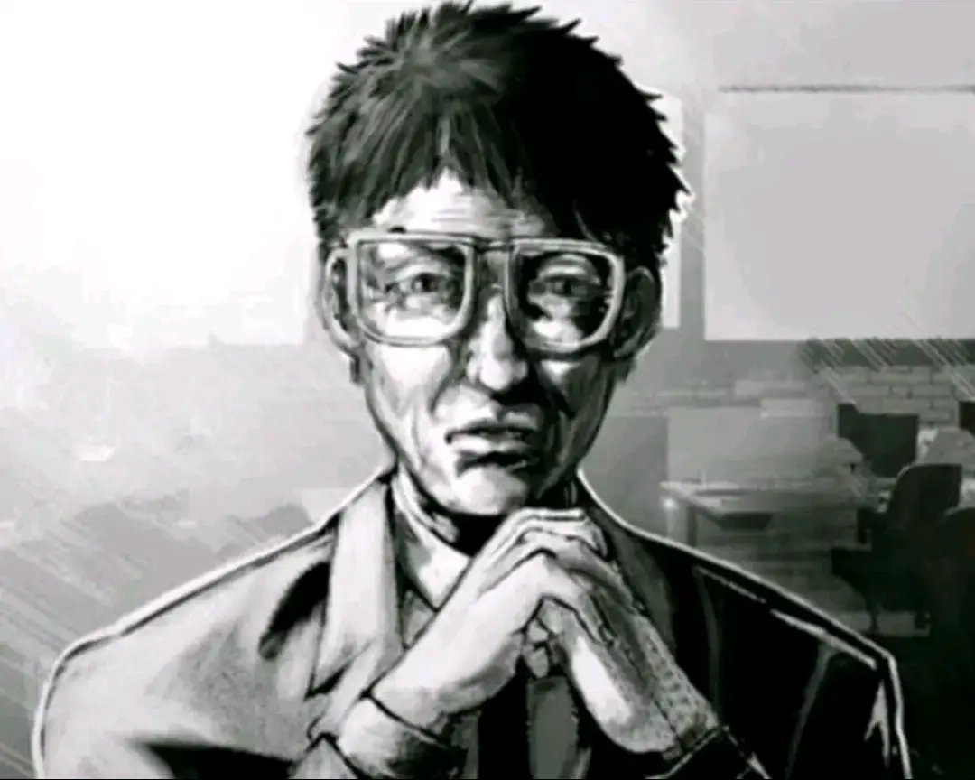 Employé à lunettes épuisé les mains jointes