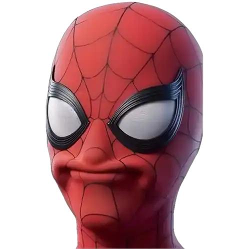 Spider-Man qui se pince les lèvres