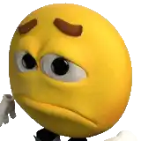 Émoji 3D Joe triste