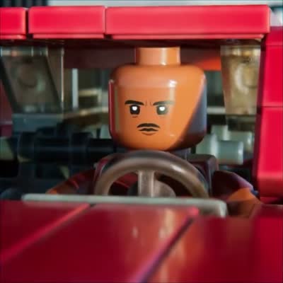 LEGO Policier détective James Doakes Dexter, fixe regard suspect méfiant, soupçonne mensonge d'un menteur, coupable mais ne peux peut pas le prouver, il a pas confiance 3