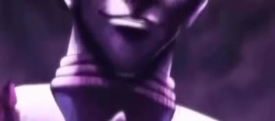 Hisoka de Hunter x Hunter sourit avec un regard lubrique