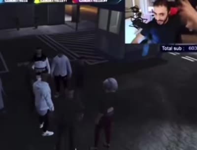 GameMixTreize pousse un cri impressionné pendant une partie de GTA RP