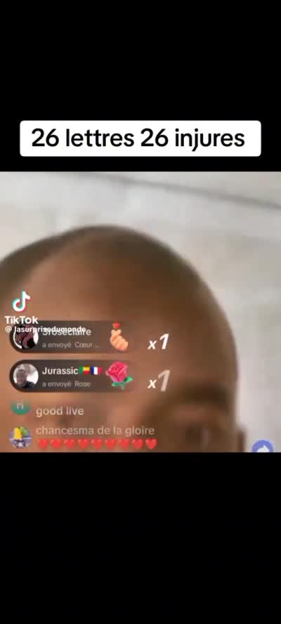 Live TikTok - 26 lettres 26 injures