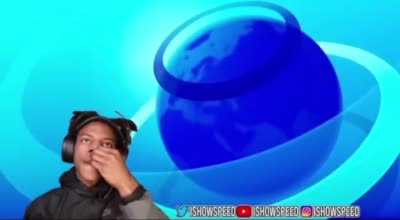 IShowSpeed regarde une animation Mii News ressemblant a Talking Ben