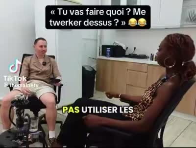 TikTok - lhumaintv tu vas faire quoi ? Tu vas me twerker dessus ? Non, je rigole ha ha ! Silence dans la salle.