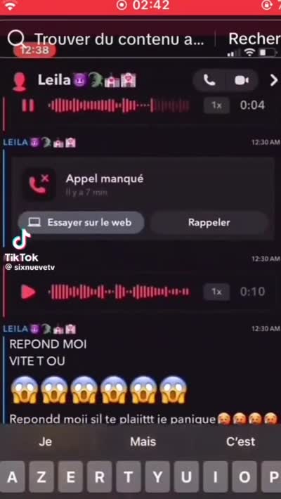 snapchat - Un homme simule sa mort en vocaux Snapchat pour impressionner Leila