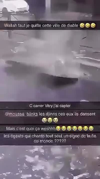 snapchat - Plaque d'égout qui vibre et chante à Vitry
