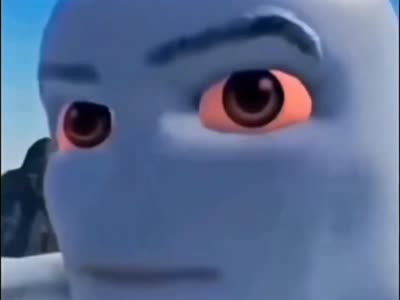 Transition entre le bonhomme de neige et Kanye West aux yeux rouges, défoncé