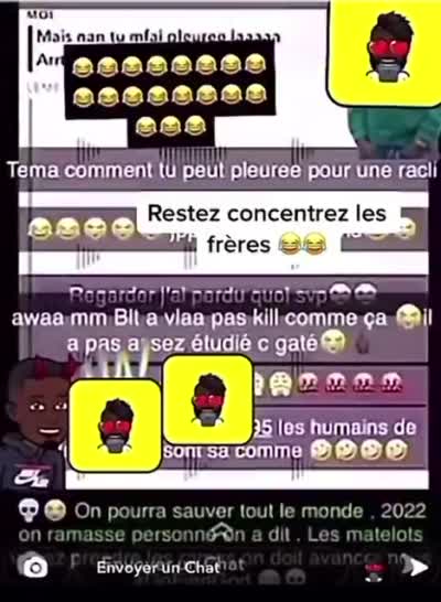 snapchat - Wesh, je pourrais même plus te regarder dans les yeux comment je suis en train de te parler. Téma comment je suis en train de me marrer. Mais ça y est ma putain... Je t'aime