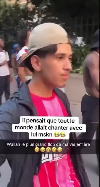 snapchat - il pensait que tout le monde allait chanter avec lui mskn, Wallah le plus grand flop de ma vie entière