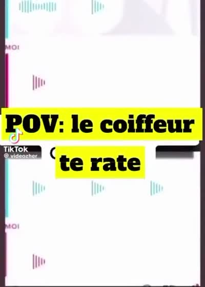 snapchat - POV : le coiffeur te rate.  Mais gros ! Tu crois vraiment que j'allais revenir ? Wallah wallah wallah t'as vu j'ai fait le mec gentil, eh t'es défoncé ! T'es le coiffeur le plus nul d'Île-de-France !