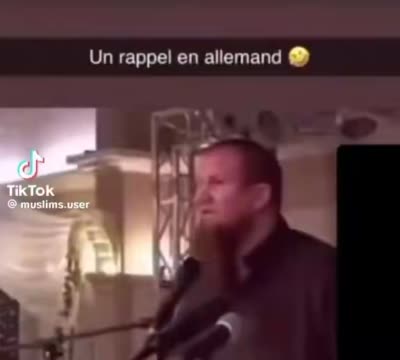 snapchat - Un prédicateur fait un rappel religieux très agressif en allemand