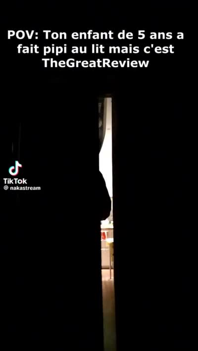 TikTok - POV: Ton enfant de 5 ans a fait pipi au lit mais c'est TheGreatReview