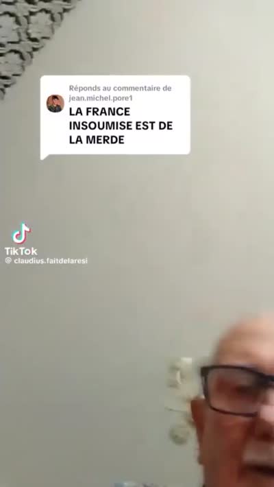 TikTok - Va te faire enculer jeune facho ! La France Insoumise elle va te mettre un tronc de rosier dans le gnons sans retirer les épines, connard !