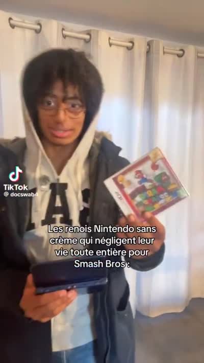 TikTok - Les renois Nintendo sans crème qui négligent leur vie toute entière pour Smash Bros